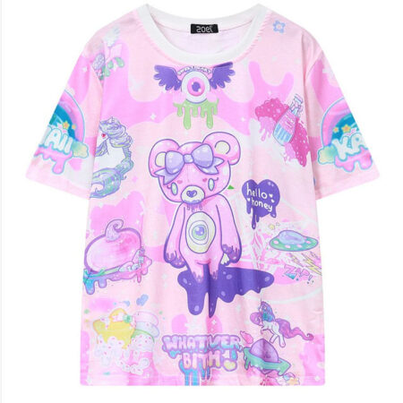 "BearWaii" - Cartoon Women TShirt